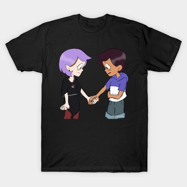 hand holding T-Shirt by jellyurchin